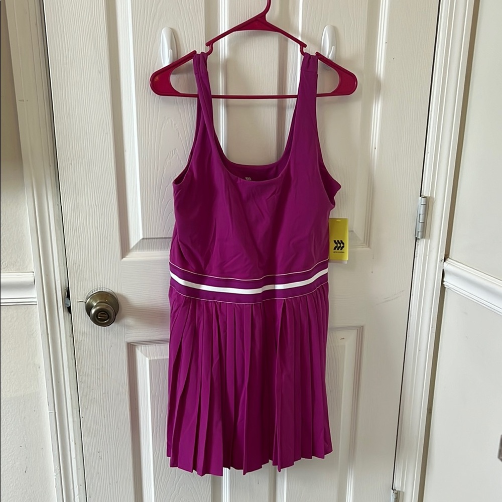 Womens One Piece Tennis Dress  in Vibrant Violet